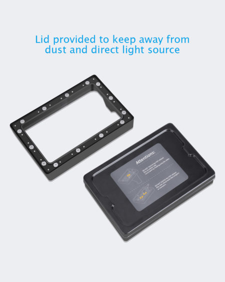 ELEGOO 2 PCS Plastic Resin Tank for ELEGOO Mars 3D Printer with 2 Lids and FEP Release Liner pre-Installed, Resin Vat for Mars, Compatible with Anycubic Photon, Photon S and Epax X1