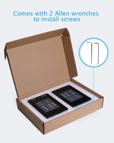 ELEGOO 2 PCS Plastic Resin Tank for ELEGOO Mars 3D Printer with 2 Lids and FEP Release Liner pre-Installed, Resin Vat for Mars, Compatible with Anycubic Photon, Photon S and Epax X1