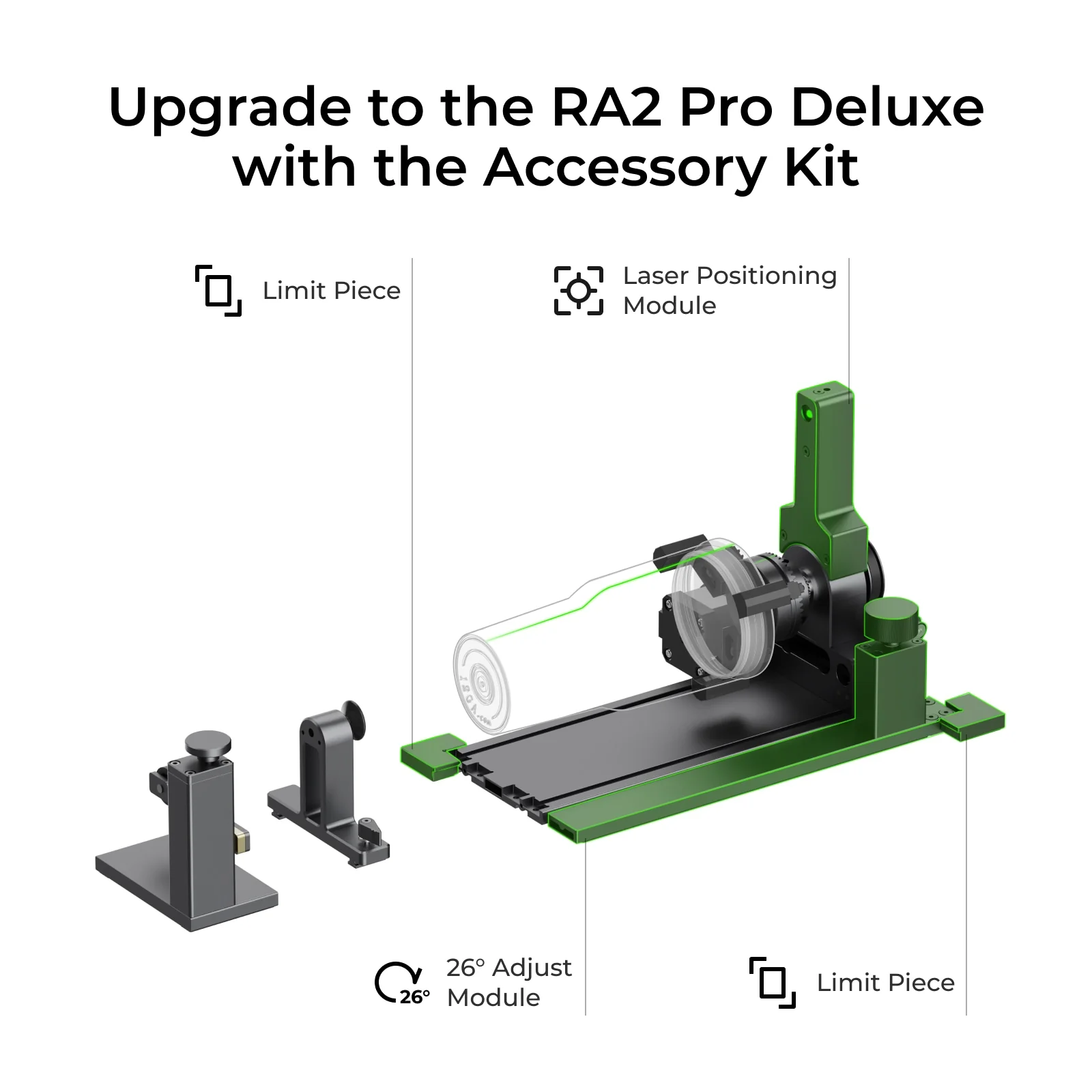 xTool Rotary Attachment 2 Pro – RA2 Pro